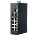 X-Security industrial switch - 8 RJ45 ports + 2 SFP ports + 1 RJ45 port - 10/100/1000 Mbps speed - 2