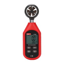 Hand-Anemometer - Hochpräziser Windgeschwindigkeitssensor - Temperatursensor - Automatische Abschaltung - Höchst-, Mindest- u