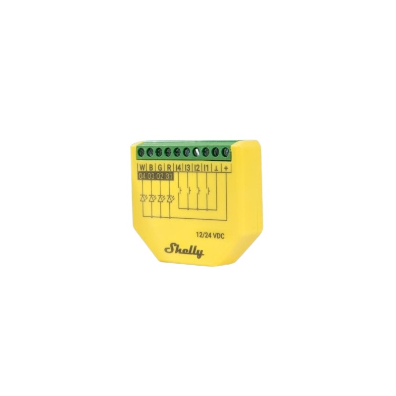 Shelly · Unterputz · "Plus RGBW PM" · LED Lichtcontroller · WLAN · BT - 227563 - 2
