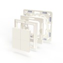 Shelly · Plug & Play Zubehör · "BLU Wall Switch 4 Adapter Gira & Merten" · Weiß - 232792 - 4