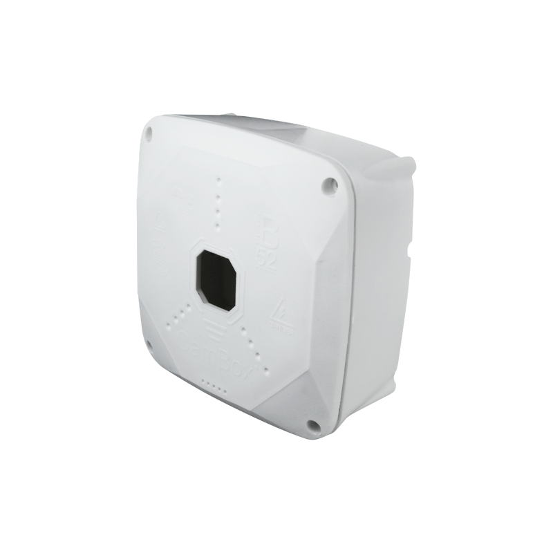 Connection box for dome cameras - White color - Made of plastic CBOX-B52PRO MARCA BLANCA 1 - Artmar Electronic & Security AG
