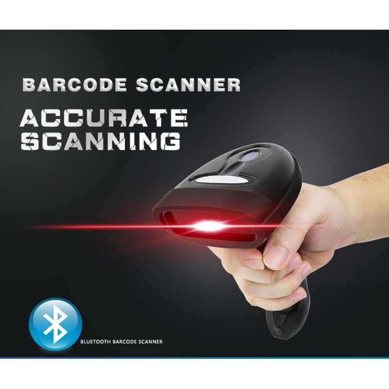 ALLNET Barcodescanner ALL-SC1228B, 2D wireless / kabellos , inkl. wireless 2.4G Dongle - 207256 - 3