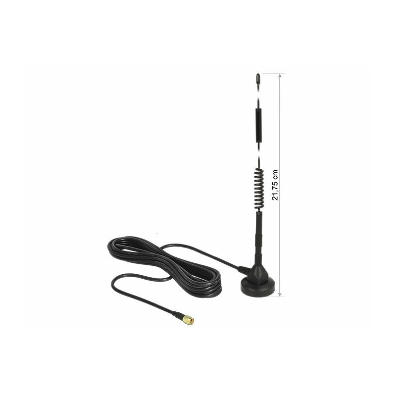 ALLNET GSM-Antenne 5dbi Magnet-Rundstrahlantenne für GSM/3G/LTE 3m - 136774 - 1