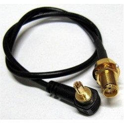ALLNET Antenna Pigtail SMA (F) to CRC9, 15cm~35cm - 158572 - 1