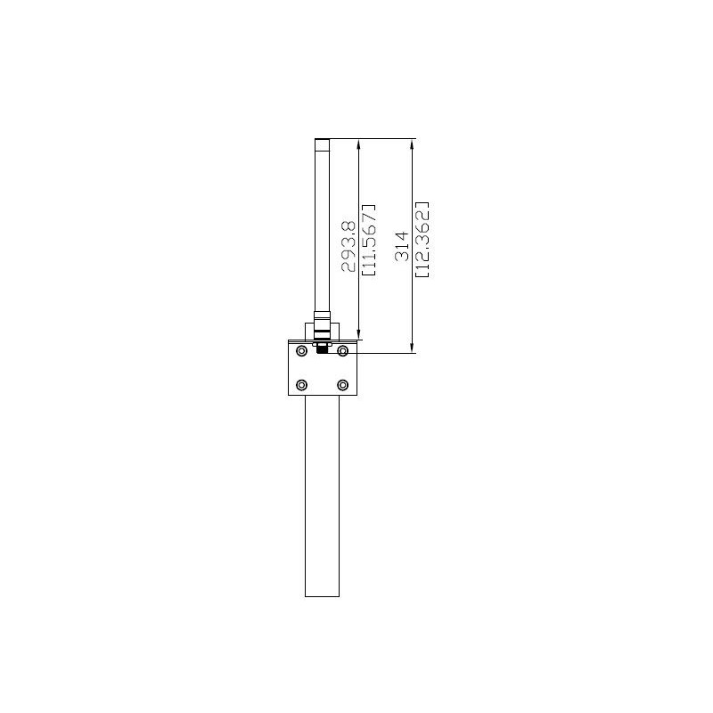 ALLNET Antenne 868MHz 3,5dbi Antenne (N-Female) Omnidirectional/Rundstrahl ANT-868-3.5dbi-OMNI LoRA Helium IoT - 206771 - 3