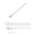 ALLNET Antenne 868MHz 14dbi Antenne (N-Female) YAGI ANT-868-14dbi-Yagi LoRA HELIUM IoT - 208821 - 4