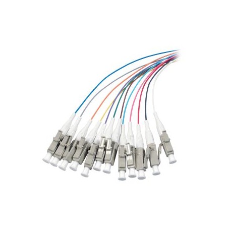 LWL Pigtail-LC 50/125u, 2mtr. OM4, 12-Pack, colored - 121288 - 1