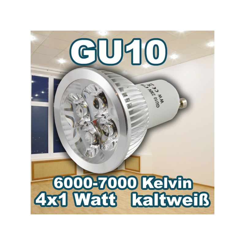 Synergy 21 LED Retrofit GU10 4x1W cw - 90800 - 1