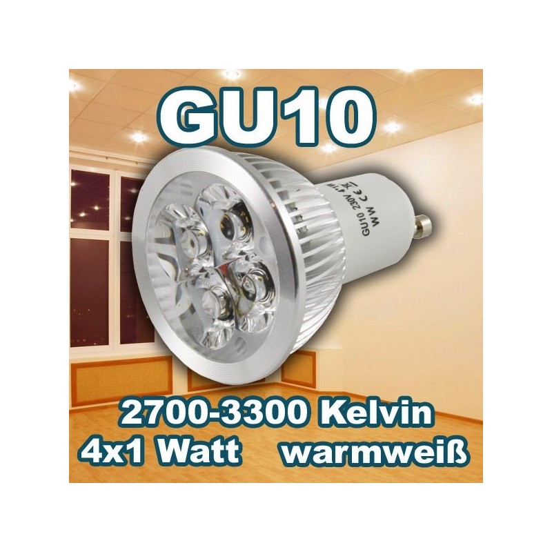 Synergy 21 LED Retrofit GU10 4x1W ww - 90801 - 1