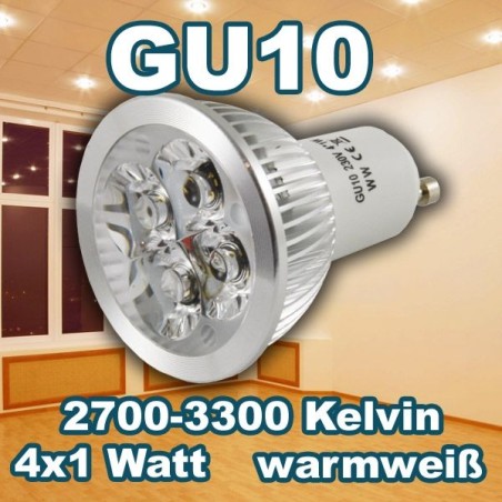 Synergy 21 LED Retrofit GU10 4x1W ww - 90801 - 1