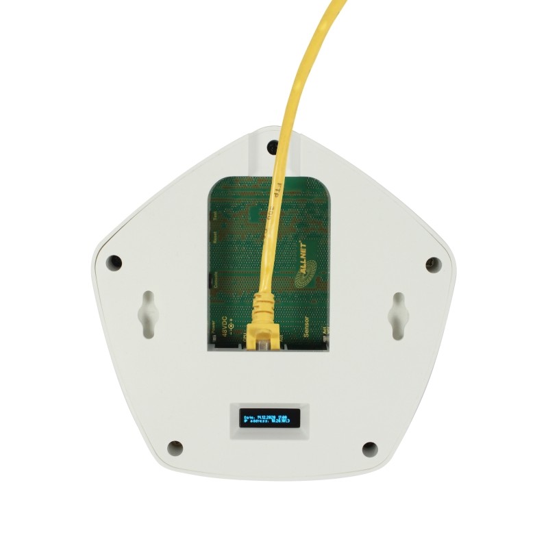 ALLNET CO2 Raumluftampel mit RGBW-LED´s / 1x MSR Sensorport / LAN (PoE) & WIFI (Netzteil) - 192872 - 6