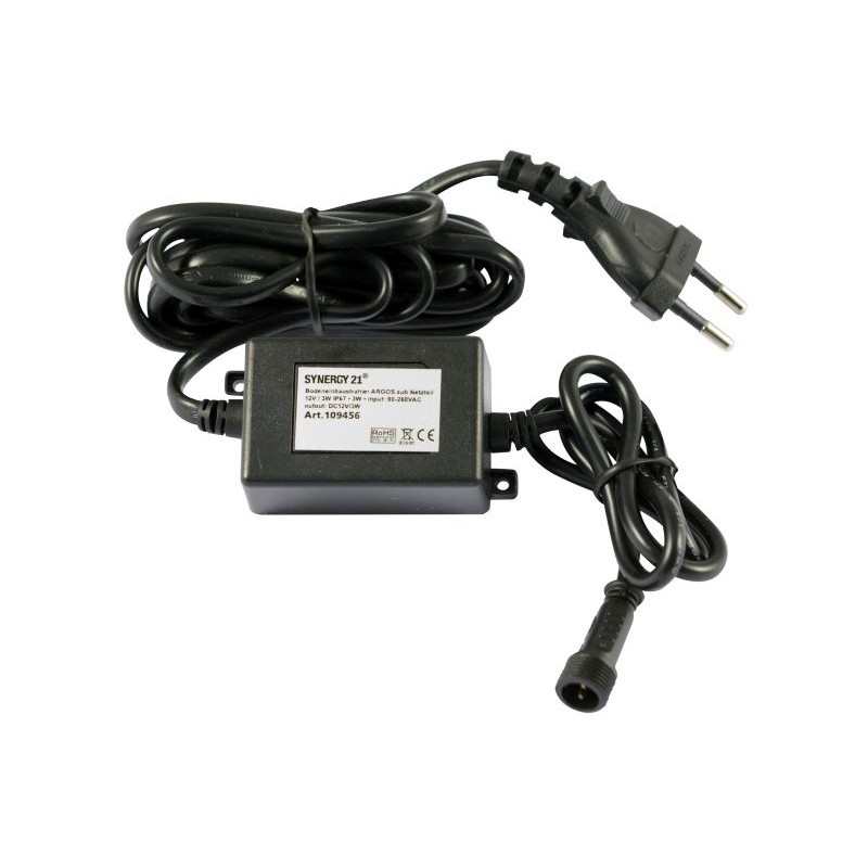 Synergy 21 LED recessed floor spotlight ARGOS with power supply 12V / 3W IP67 - 109456 - 1