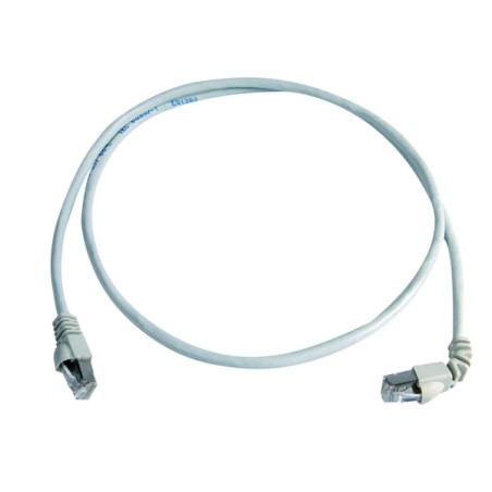 Telegärtner Patchkabel CAT6A, 0,5m, S/FTP, 1x90° - 1x180°, (ISO/IEC), - 169605 - 1