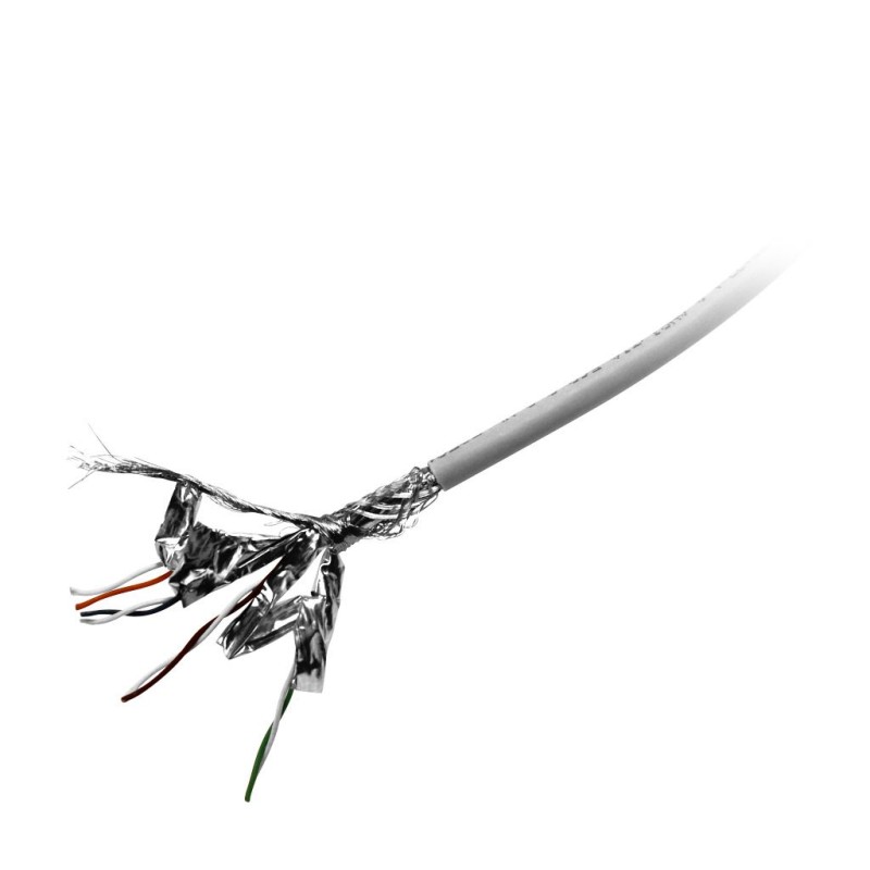 Kabel 500MHz, CAT6A, S-STP(S/FTP), Patchkabel(flex), grau, Hal, 100m Ring, Synergy21, - 178373 - 1
