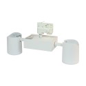 Synergy 21 LED Track Series double track lights 2x25W pivoting warm white - 213581 - 3