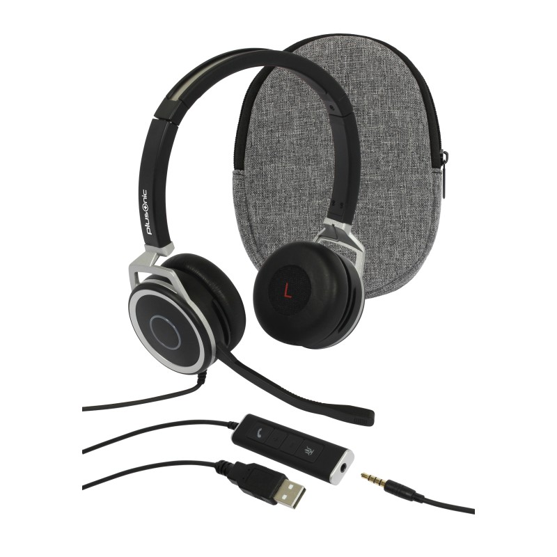 Plusonic Business Headset, 15.2P, binaural, USB & 3,5mm Klinke - 201408 - 4