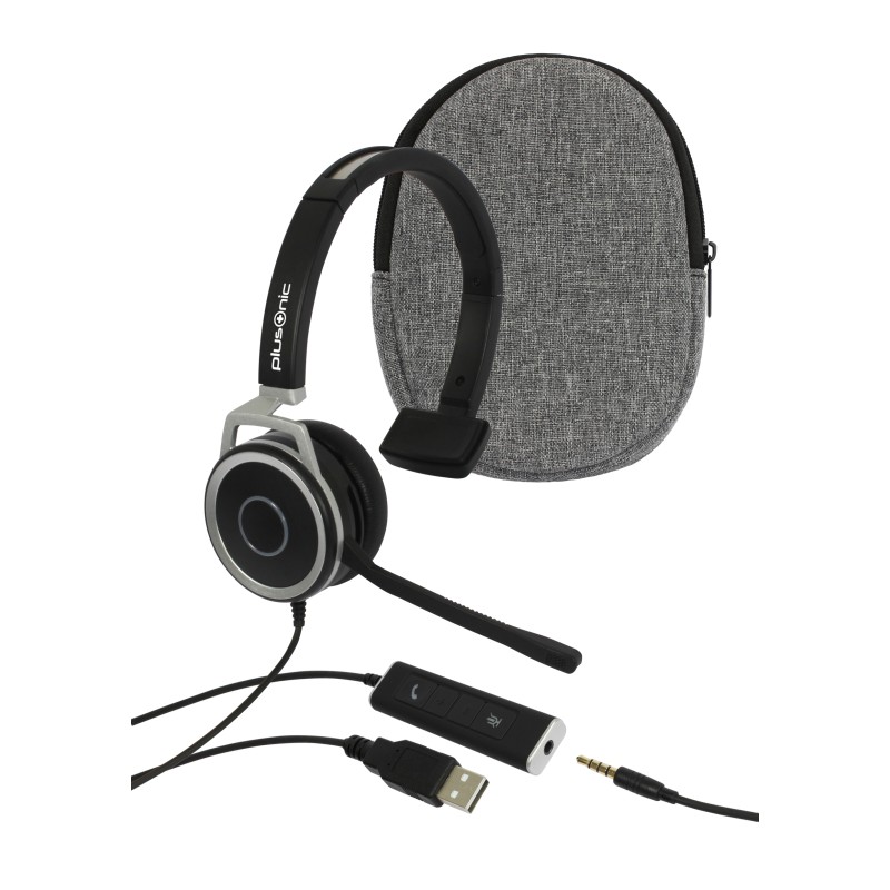 Plusonic Business Headset, 15.1P, monaural, USB & 3,5mm Klinke - 201409 - 4