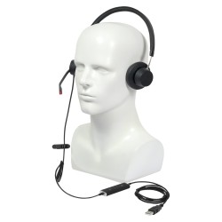 Plusonic wired Headset VT X140 binaural - 224234 - 1