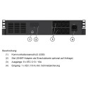 Effekta Line-Interaktive-USV,1000VA,19"/2HE, 25min bei cos phi 0,7, USB, Serie OFFICE - 213627 - 1