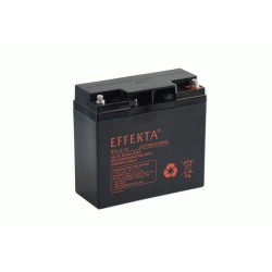 Effekta e.g. battery 12V/ 18Ah, 10-year batteries, F13/M5 screw connection - 217237 - 1