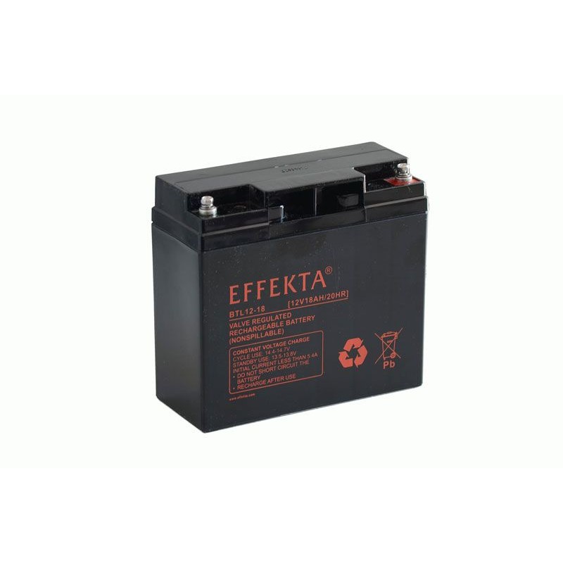 Effekta e.g. battery 12V/ 18Ah, 10-year batteries, F13/M5 screw connection - 217237 - 1