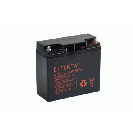 Effekta e.g. battery 12V/ 18Ah, 10-year batteries, F13/M5 screw connection - 217237 - 1