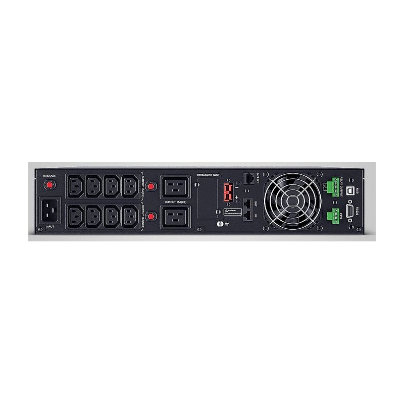 CyberPower USV, OLS Tower/19"-Serie, 2200VA/1980W, 2HE, On-Line, LCD, USB/RS232, - 228537 - 3