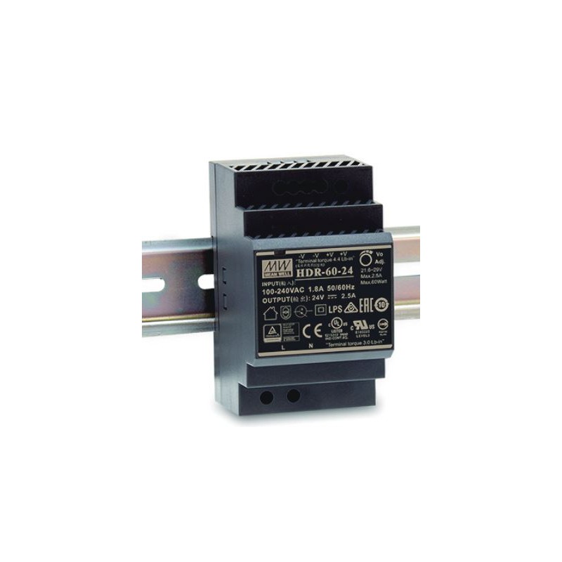 Mean Well Netzteil - 12V 60W Hutschiene - 166188 - 1