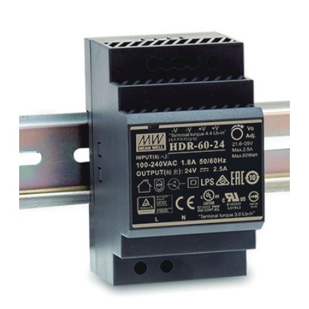 Mean Well Netzteil - 12V 60W Hutschiene - 166188 - 1