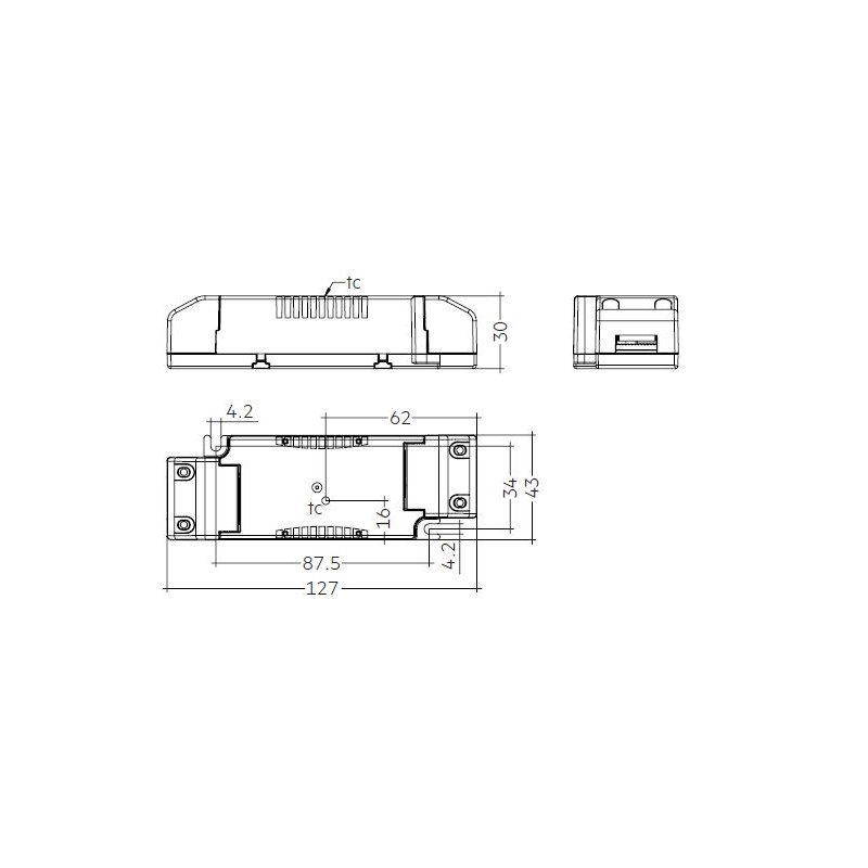 Synergy 21 LED light panel 300*1200 zub Standardnetzteil 45W Tridonic - 166597 - 2