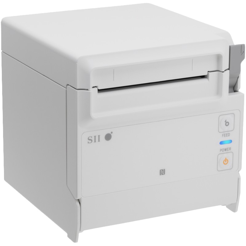 Cash register printer/receipt printer Seiko RP-F10, Bluetooth/USB-A, white (light grey) (RP-F10-W27J1-4 10819) - 198265 - 1