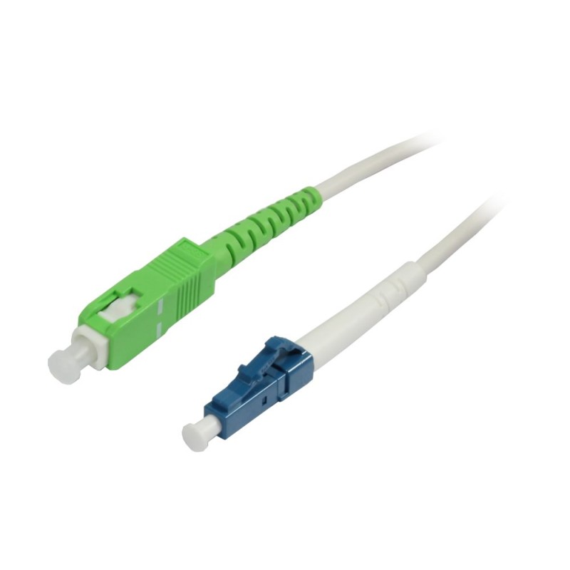 LWL-1-fiber patch cable 0.5mtr.LC-SC(APC8Grad), 9/125u, bevel cut, G657.A2, Synergy21, - 167952 - 1