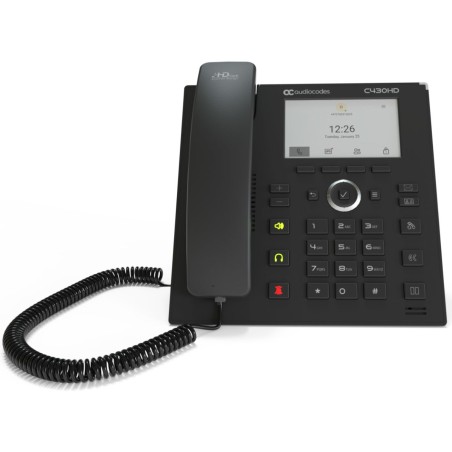 AudioCodes Teams TEAMS-C430HD IP-Phone PoE GbE black - 237606 - 1