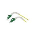 LWL-1-Faser-Patchk. 0.5mtr.LC(APC)-LC(APC), 9/125u, OS2, G657A2, AD2mm, flexible Knickschutztülle, - 213273 - 2