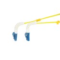 LWL-2-Faser-Patchk. 0.25mtr.LC-LC, 9/125um, OS2, AD2mm, flexible Knickschutztülle, G657.A2, Synergy 21 - 233410 - 2