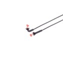 Patchkabel RJ45, CAT6A 500Mhz, 3m, schwarz, U-STP(U/FTP), TPE, biegbare Stecker 90Grade - 222655 - 1