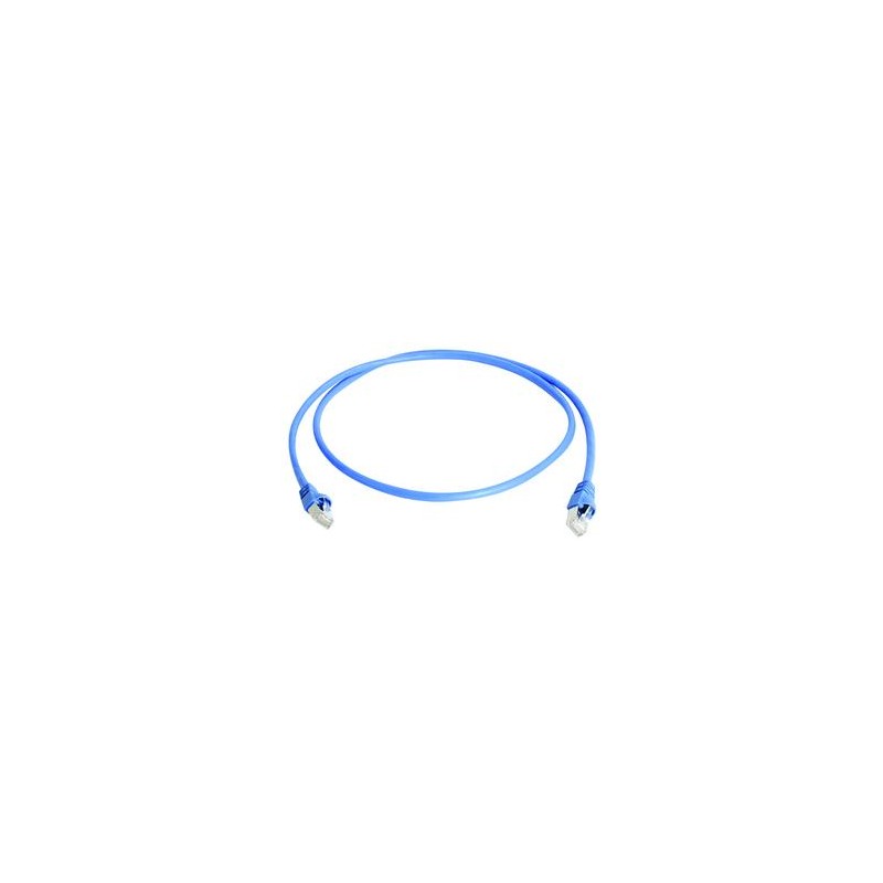 Telegärtner patch cable CAT6A, 0.5m, blue, 500MHz, S-STP(S/F - 62613 - 1