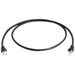 Telegärtner patch cable CAT6A, 0.5m, black, 500MHz, S-STP( - 62617 - 1