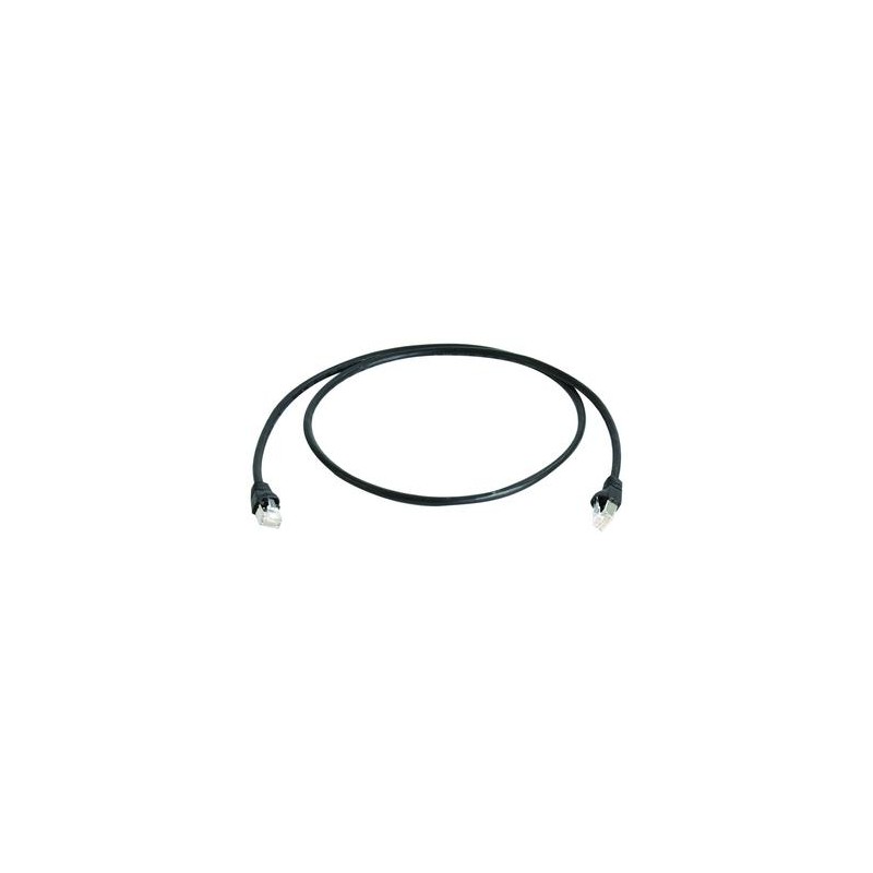Telegärtner Patchkabel CAT6A, 0.5m, Schwarz, 500MHz, S-STP( - 62617 - 1