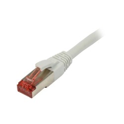 Patch cable RJ45, CAT6 250Mhz, 0.5m gray, S-STP(S/FTP), LSZH, Synergy 21, - 76124 - 1