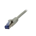 Patch cable RJ45, CAT6A 500Mhz, 0.5m, gray, S-STP(S/FTP), AWG26, LSZH, Synergy 21 - 86671 - 1