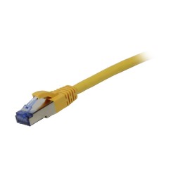 Patchkabel RJ45, CAT6A 500Mhz, 0.5m, gelb, S-STP(S/FTP), AWG26, LSZH, Synergy 21 - 86686 - 1