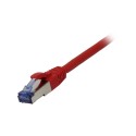 Patch cable RJ45, CAT6A 500Mhz, 0.25m, red, S-STP(S/FTP), AWG26, LSZH, Synergy 21 - 86730 - 1