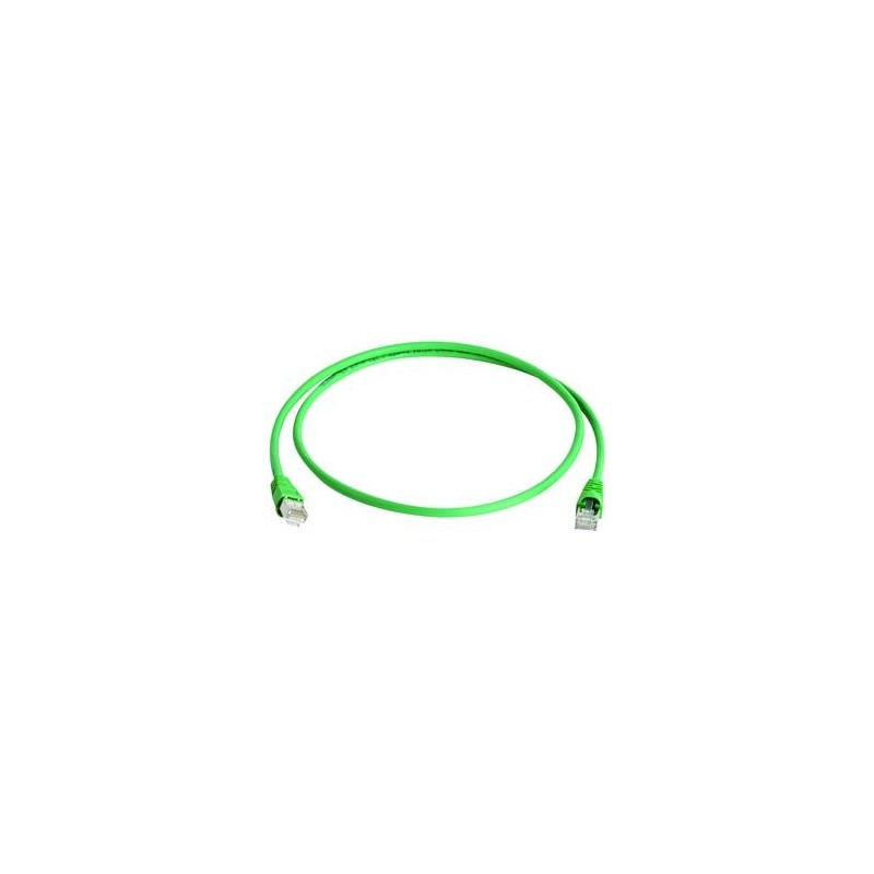 Telegärtner Patchkabel CAT6A, 0.25m, Grün, 500MHz, S-STP(S/ - 87375 - 1