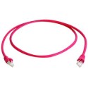 Telegärtner patch cable CAT6A, 0.25m, red, 500MHz, S-STP(S/F - 87376 - 1