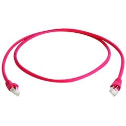 Telegärtner patch cable CAT6A, 0.25m, red, 500MHz, S-STP(S/F - 87376 - 1