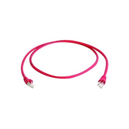 Telegärtner patch cable CAT6A, 0.25m, red, 500MHz, S-STP(S/F - 87376 - 1