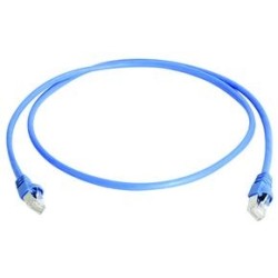 Telegärtner patch cable CAT6A, 0.25m, blue, 500MHz, S-STP(S/ - 87377 - 1