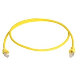 Telegärtner patch cable CAT6A, 0.25m, yellow, 500MHz, S-STP(S/ - 87378 - 1