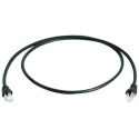 Telegärtner Patchkabel CAT6A, 0.25m, Schwarz, 500MHz, S-STP - 87379 - 1